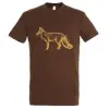 [] TOP kereknyakú póló róka mintával, 100% pamut, 190gr/m2, XL