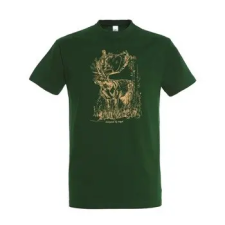 [] TOP kereknyakú póló szarvas mintával, világos zöld 2XL100% pamut, 190gr/m2 munkaruha