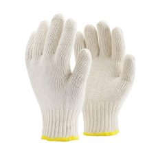 TOP Kesztyű kötött triplaszálas gumírozott mandzsetta (100pamut) TOP COT3, fehér, 10