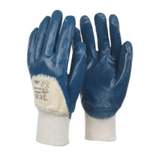 TOP Kesztyű nitril mártott 3/4 erős kopásállóság TOP HEAVY, sötétkék, 10/XL védőkesztyű