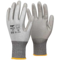 TOP Kesztyű PU mártott polietilén acélszálakkal erősítve TOP SWD THIN, szürke, 8