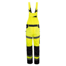 TOP Munkanadrág melles jólláthatósági, 65% poliészter, 35% pamut, fényvisszaverő csíkok, multifunkciós zsebek,fluosárga, 4XL