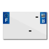 TOP PLAQ műanyag csík PVC rendszámtáblához (motorkerékpár méret 210x130), Dept 35, Európa, darabra TOP PLAQ  Vázak, idomok, kiegészítők Rendszámtábla tartók