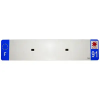 TOP PLAQ műanyag csík üres PVC rendszámtáblához (autó méret 520x110) - DEPT 91 - Európa (darabra értendő) TOP PLAQ  Vázak, idomok, kiegészítők Rendszámtábla tartók