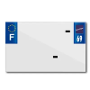 TOP PLAQ üres PVC rendszámtábla tartó csík (motorkerékpár méret 210x130 mm) – 69-es megye – Európa – darabra TOP PLAQ  Vázak, idomok, kiegészítők Rendszámtábla tartók