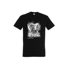 TOP Póló (kos mintával) kereknyakú (100%pamut 190gr/m2) TOP, fekete, 3XL munkaruha
