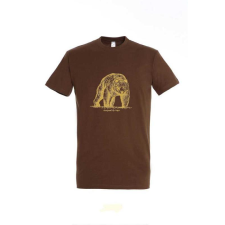 TOP Póló (medve mintával) kereknyakú (100%pamut 190gr/m2) TOP, barna, 3XL munkaruha