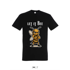 TOP Póló (méhecske mintával Let it Bee) kereknyakú TOP, white, M