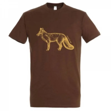 TOP Póló (róka mintával) kereknyakú (100%pamut 190gr/m2) TOP, barna, 3XL munkaruha