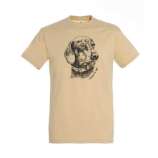 TOP Póló (tacskó mintával) kereknyakú (100%pamut 190gr/m2) TOP, sand, XL munkaruha