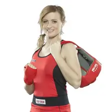 Top Ten Box felső, női, TOP TEN, piros, XS méret női edző felszerelés