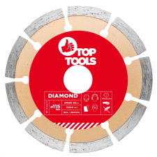 Top Tools gyémánt vágókorong 115mm szegmentált csiszolókorong és vágókorong