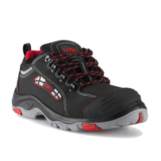 TOP Védőfélcipő S3 SRC orrmerevítővel TOP BROOKLYN LOW, fekete/piros, 39