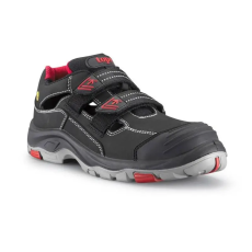 TOP Védőszandál S1P ESD SRC PU/gumi talppal TOP BROOKLYN SANDAL, fekete/piros, 37