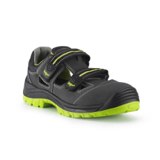 TOP Védőszandál SRC nubuk bőr felsőrész TOP BUFFALO SANDAL O1, fekete, 44