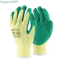 TOP Worker (LX600) latex mártott védőkesztyű, kevertszálas alapú, csúszásbiztos védőkesztyű