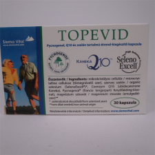 Topevid Topevid pycnogenol, q10 és szelén tartalmú tabletta 30 db gyógyhatású készítmény
