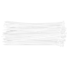 Topex KÁBELKÖTEGELŐ, gyorskötöző, 2,5mm x 200mm, fehér, 100db barkácsolás, csiszolás, rögzítés