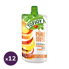TopJoy 100% Őszibarack-maracuja püré (12x120 g) bébiétel