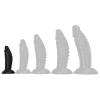 Toppedmonster Pirlik Dildó Texturált felület 16 cm x 5 cm PVC fekete