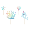  Toppers Narwhal, mix, 10-15,5 cm (1 db / 4 db)