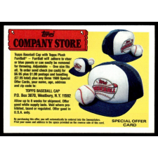 Topps 1990-1991 Topps Company Store #NNO Baseball Cap Offer gyűjthető kártya