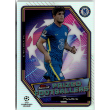 Topps 2021 Topps Finest UEFA Champions League Prized Footballers #PFF-10 Christian Pulisic gyűjthető kártya