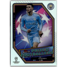 Topps 2021 Topps Finest UEFA Champions League Prized Footballers #PFF-16 Phil Foden gyűjthető kártya