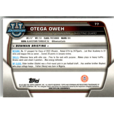Topps 2022-23 Bowman Chrome University #77 Otega Oweh gyűjthető kártya