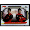 Topps 2022 Topps Chrome Formula 1 Constructors Coalition #CC-SF Carlos Sainz/Charles Leclerc