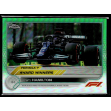 Topps 2022 Topps Chrome Formula 1 Green Refractors AWARD WINNERS #198 Lewis Hamilton 08/99 gyűjthető kártya
