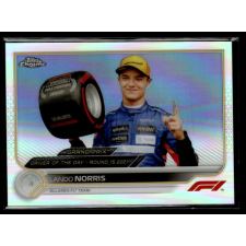 Topps 2022 Topps Chrome Formula 1 Refractor GRAND PRIX DRIVER OF THE DAY #186 Lando Norris gyűjthető kártya