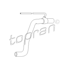 TOPRAN Hűtőcső TOPRAN 107 346 vízhűtő