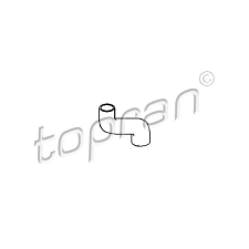 TOPRAN Hűtőcső TOPRAN 205 721 vízhűtő