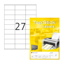 TopStick Etikett címke Topstick 70x32 mm szegéllyel 100 ív 2700 db/doboz etikett