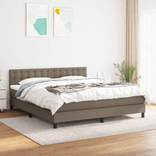  tópszínű szövet rugós ágy matraccal 160 x 200 cm ágy és ágykellék