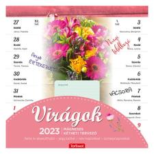TOPTIMER Falinaptár mágneses toptimer t090 220x220mm virágok 2023. naptár, kalendárium