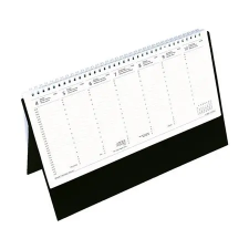 TOPTIMER Naptár, asztali, álló, TOPTIMER, fekete naptár, kalendárium