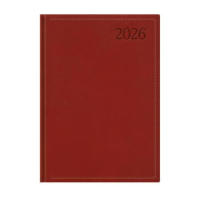 TOPTIMER Naptár, tervező, A4, heti, TOPTIMER Traditional, bordó (NKT010BOU) határidőnapló