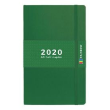 TOPTIMER Naptár, tervező, A5, heti, TOPTIMER "Rainbow", zöld határidőnapló