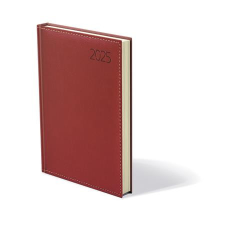 TOPTIMER Naptár, tervező, A5, napi, műbőr, TOPTIMER, "Business", bordó határidőnapló