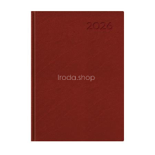 TOPTIMER Naptár, tervező, A5, napi, TOPTIMER, &quot;Economic&quot;, bordó határidőnapló