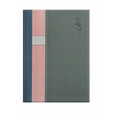 TOPTIMER Naptár, tervező, B5, heti, TOPTIMER "Vario", kék-rózsaszín-szürke határidőnapló