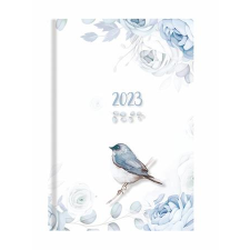 TOPTIMER Naptár, tervező, B6, napi, TOPTIMER "Joy", kék madár 3D határidőnapló