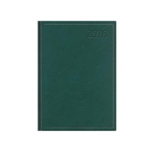 TOPTIMER Naptár, tervező, B6, napi, TOPTIMER Traditional, zöld (NKT022ZU) határidőnapló