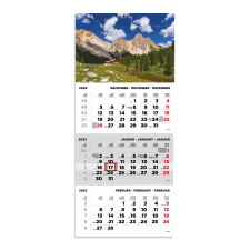 TOPTIMER T072, 1 tömbből álló 3 havi speditőr naptár - Erdő naptár, kalendárium