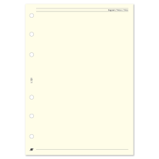 TOPTIMER Üres jegyzetlap - L325, Krém (Chamois) gyűrűs kalendárium betétlap