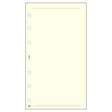 TOPTIMER Üres jegyzetlap - S325, Krém (Chamois) gyűrűs kalendárium betétlap