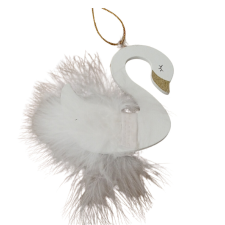 TORCH Hattyú tollal karácsonyfadísz