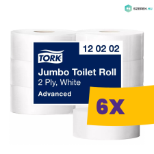 Tork Jumbo fehér toalettpapír 26cm átm. - 120202 (Karton - 6 tek) higiéniai papíráru